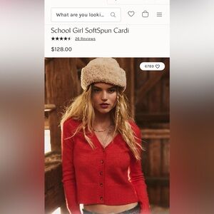 Free People Schoolgirl Softspun Cardi